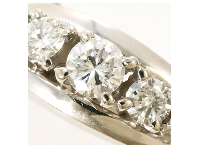 Autre Marque Platinring mit Diamant - Ansicht 2