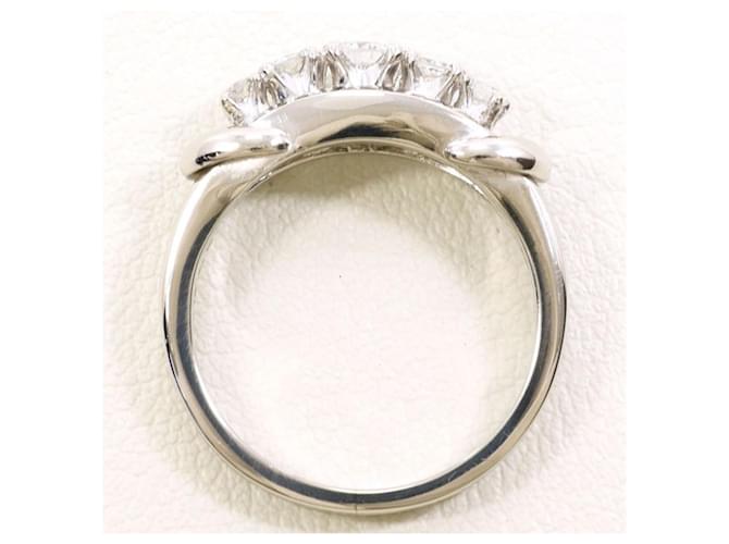 Autre Marque Platinring mit Diamant - Ansicht 3
