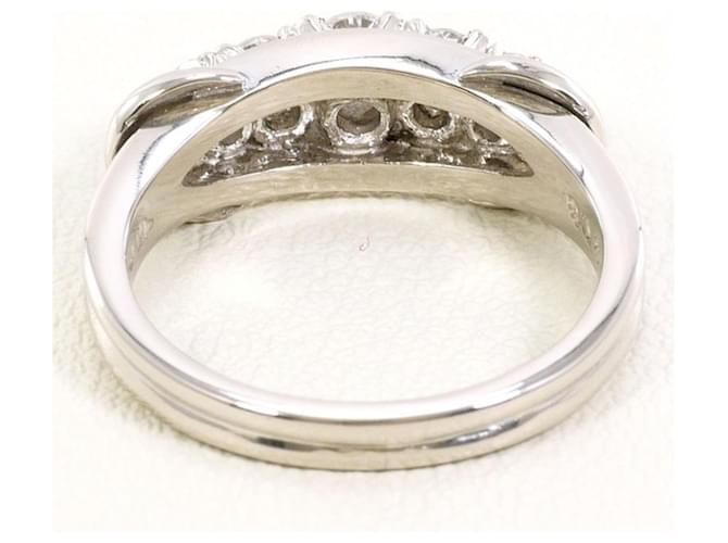 Autre Marque Platinring mit Diamant - Ansicht 4