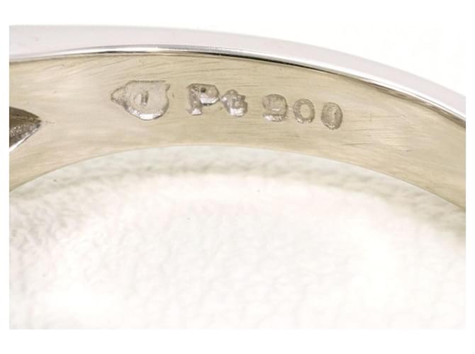 Autre Marque Platinring mit Diamant - Ansicht 5