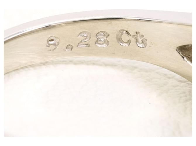 Autre Marque Platinring mit Diamant - Ansicht 6