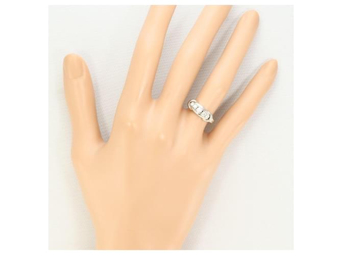 Autre Marque Platinring mit Diamant - Ansicht 7