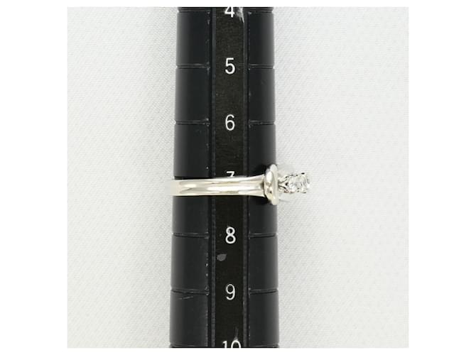 Autre Marque Platinring mit Diamant - Ansicht 8