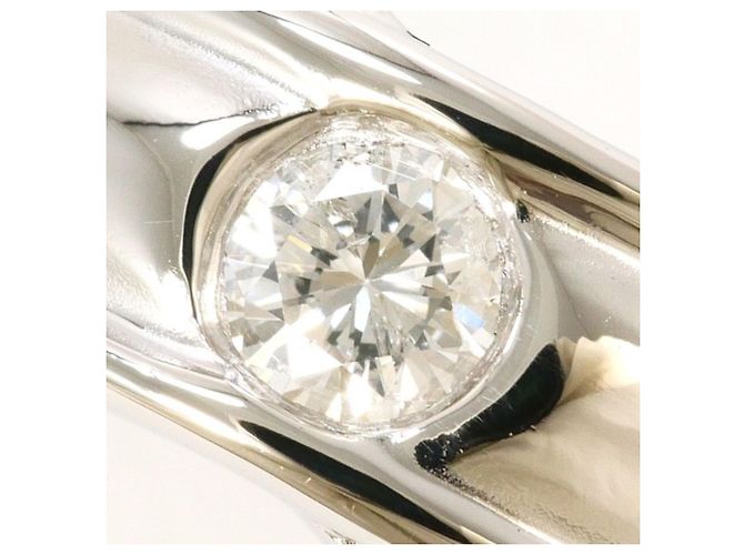 Autre Marque PT850 Platinring mit Diamant - Ansicht 2
