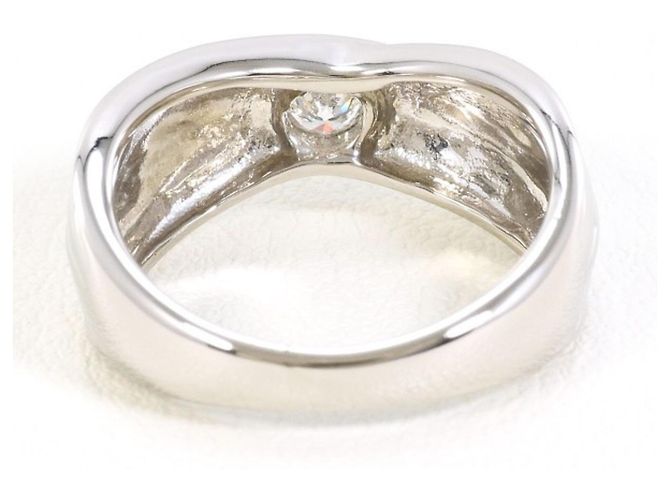 Autre Marque PT850 Platinring mit Diamant - Ansicht 4