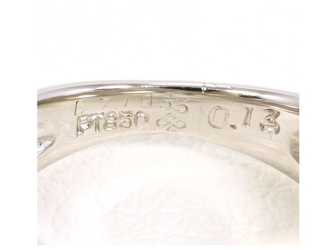 Autre Marque PT850 Platinring mit Diamant - Ansicht 5