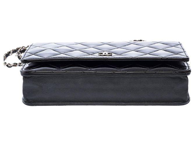 Borsa CHANEL Wallet on Chain in Pelle Nera - 103550 Nero - vista 10