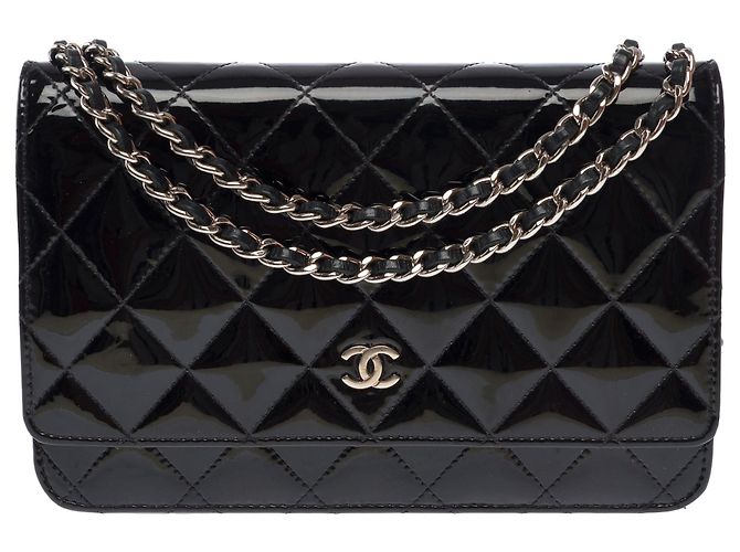 Borsa CHANEL Wallet on Chain in Pelle Nera - 103550 Nero - vista 2