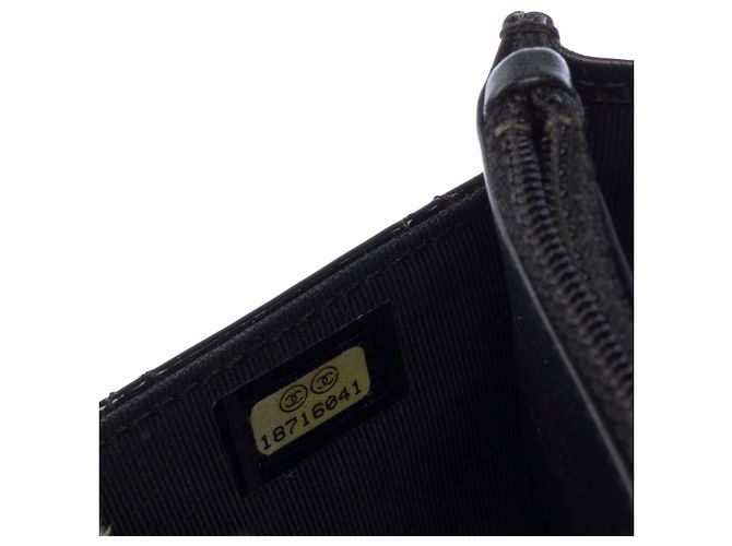 Borsa CHANEL Wallet on Chain in Pelle Nera - 103550 Nero - vista 7