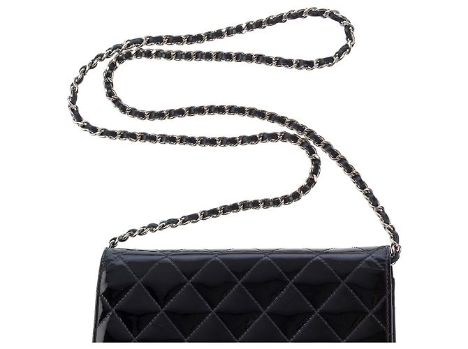 Borsa CHANEL Wallet on Chain in Pelle Nera - 103550 Nero - vista 9