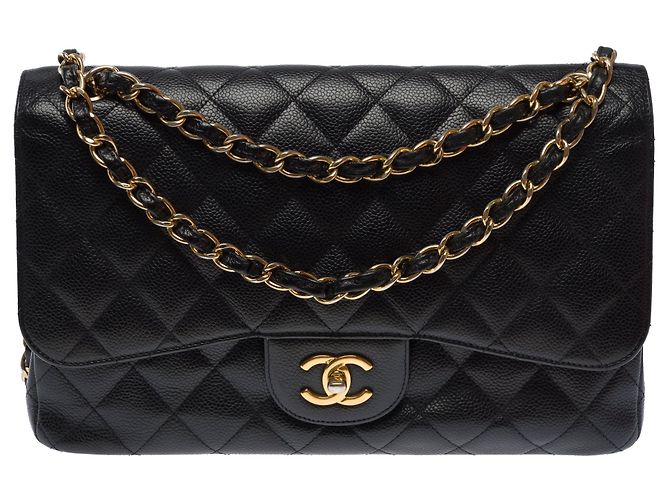 CHANEL Timeless/Classique Tasche aus schwarzem Leder - 103543 - Ansicht 2