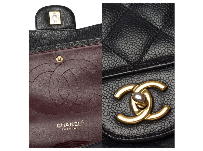 CHANEL Timeless/Classique Tasche aus schwarzem Leder - 103543 - Ansicht 6