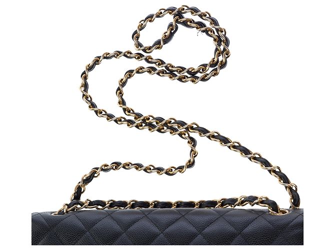 CHANEL Timeless/Classique Tasche aus schwarzem Leder - 103543 - Ansicht 8