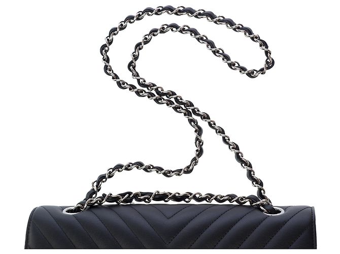 Borsa CHANEL Timeless/Classique in Pelle Nera - 103570 Nero - vista 10