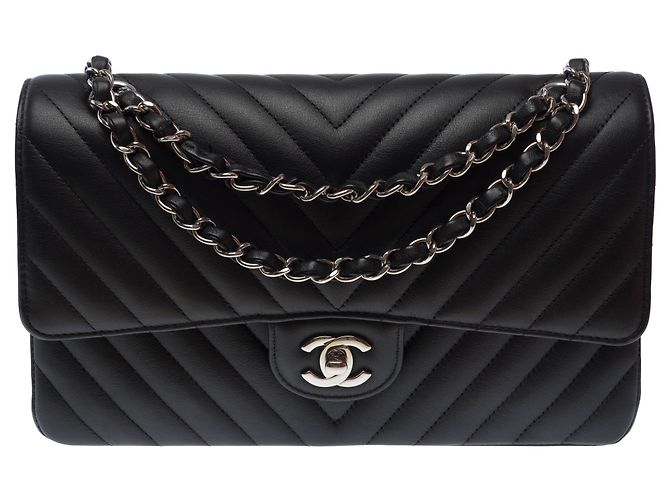 Borsa CHANEL Timeless/Classique in Pelle Nera - 103570 Nero - vista 3