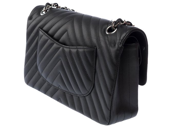 Borsa CHANEL Timeless/Classique in Pelle Nera - 103570 Nero - vista 6