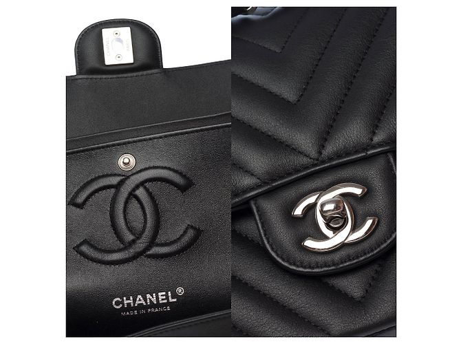 Borsa CHANEL Timeless/Classique in Pelle Nera - 103570 Nero - vista 7