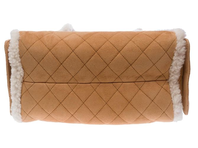 Borsa CHANEL in Suède Beige - 103532 - vista 10