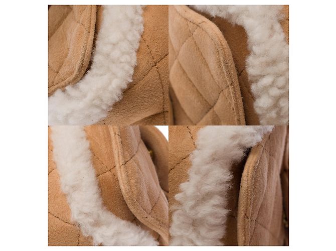 Borsa CHANEL in Suède Beige - 103532 - vista 11
