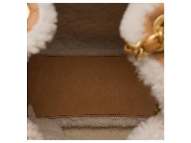 Borsa CHANEL in Suède Beige - 103532 - vista 8