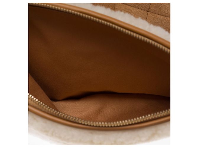 Borsa CHANEL in Suède Beige - 103532 - vista 9