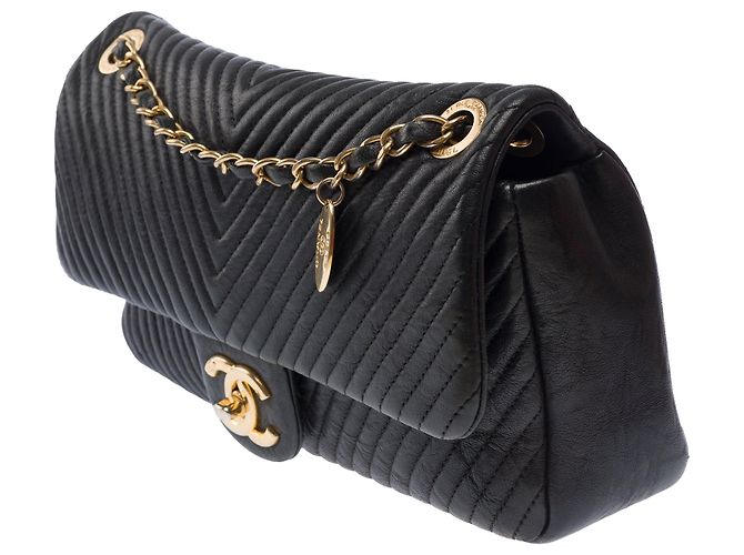 Bolso CHANEL Timeless/Classique en Cuero Negro - 103574 - vista 4