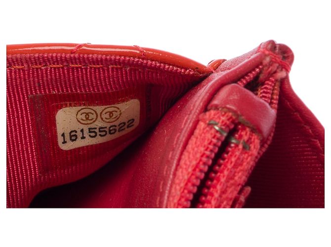 Borsa CHANEL Wallet on Chain in Pelle Arancione - 103541 - vista 7