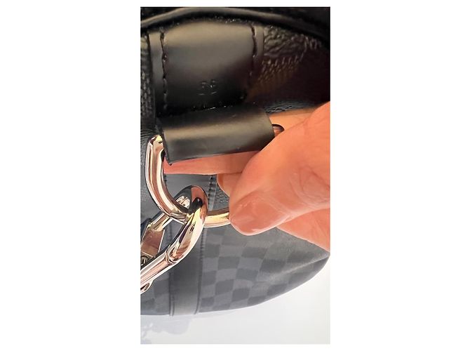 Louis Vuitton Keepall 55 Damier Graphite Nero - vista 12