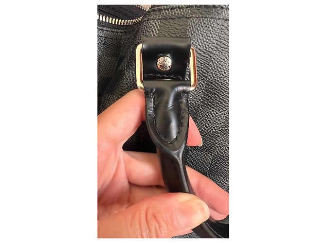 Louis Vuitton Keepall 55 Damier Graphite Nero - vista 20