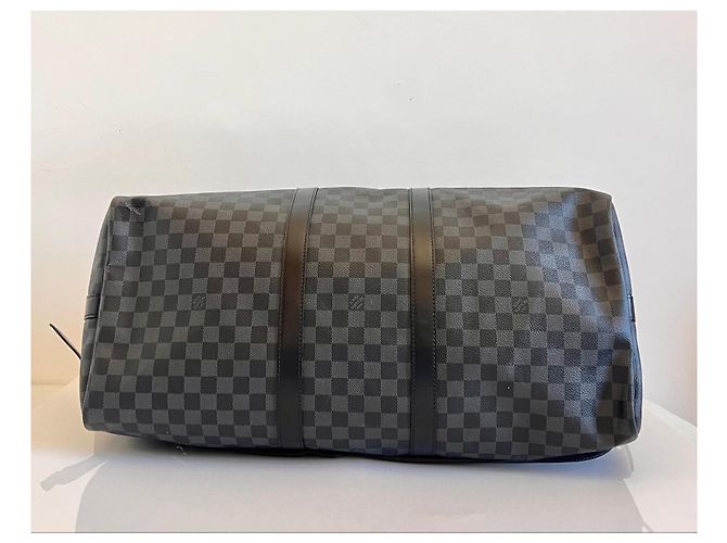 Louis Vuitton Keepall 55 Damier Graphite Nero - vista 5