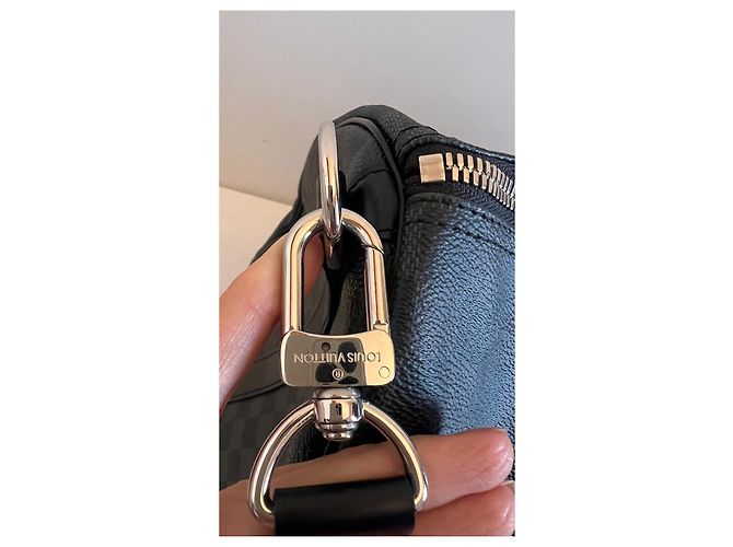 Louis Vuitton Keepall 55 Damier Graphite Nero - vista 9