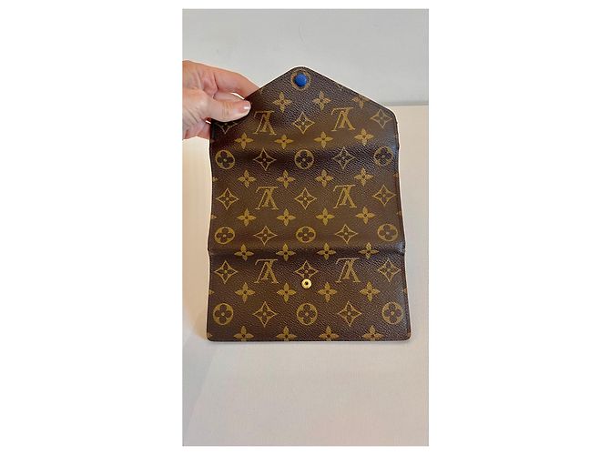 Louis Vuitton Cartera Josephine Monogram Castaño - vista 14