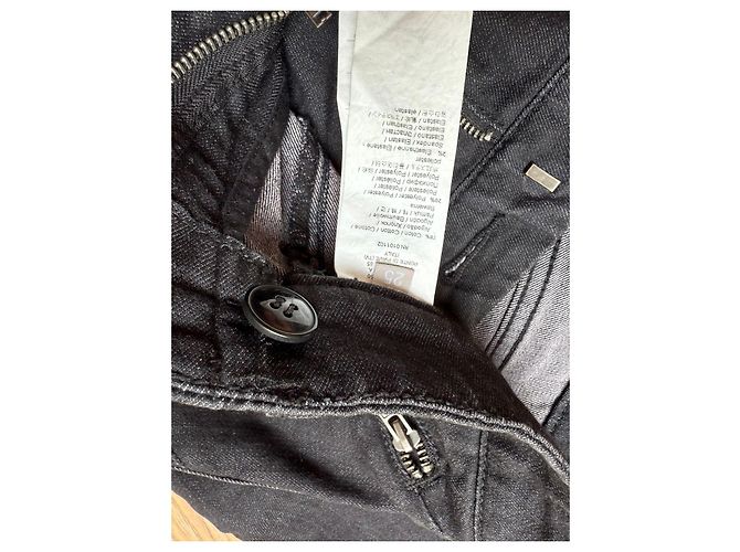 Autre Marque Pantalones biker Stefanel de denim negro - vista 11