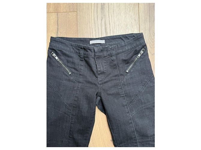 Autre Marque Pantalones biker Stefanel de denim negro - vista 7