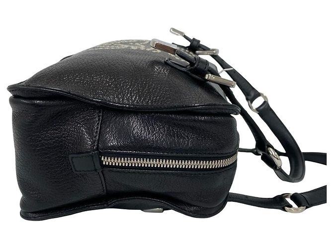 Loewe Anagram Logo Lederhandtasche mit Besatz Schwarz - Ansicht 6