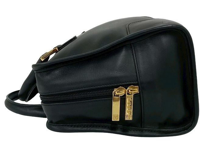 Loewe Vintage Amazona Handtasche aus schwarzem Leder - Ansicht 5