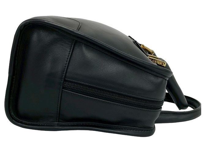 Loewe Vintage Amazona Handtasche aus schwarzem Leder - Ansicht 6