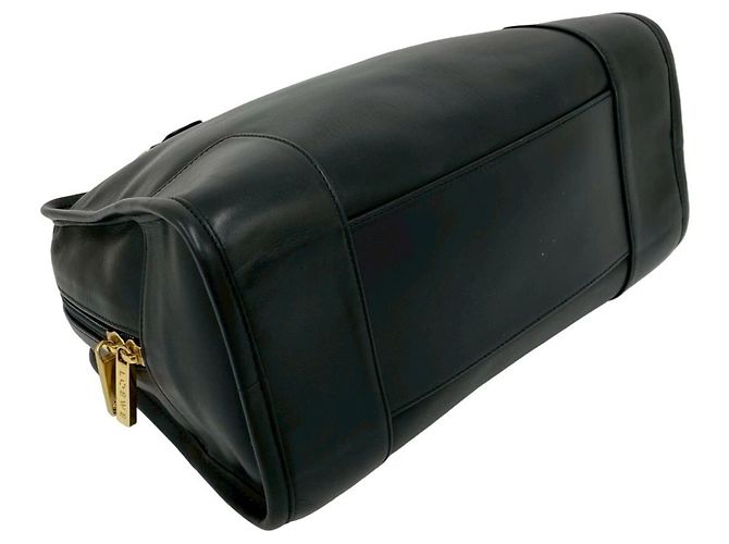 Loewe Vintage Amazona Handtasche aus schwarzem Leder - Ansicht 7