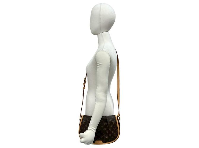 Borsa a tracolla Louis Vuitton Menilmontant PM in pelle monogramma Marrone - vista 2