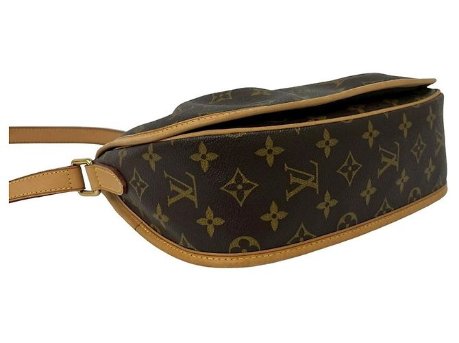 Borsa a tracolla Louis Vuitton Menilmontant PM in pelle monogramma Marrone - vista 7