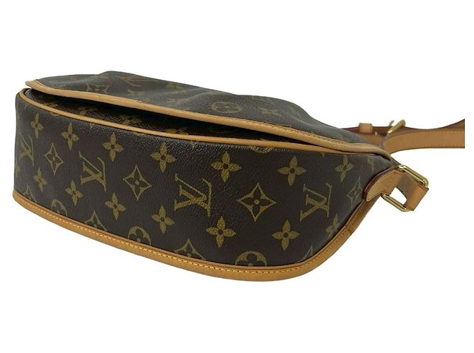 Borsa a tracolla Louis Vuitton Menilmontant PM in pelle monogramma Marrone - vista 8
