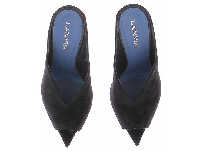 Lanvin Mule in scamosciato nero "Midnight" - vista 6