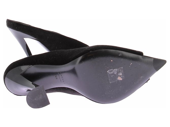Lanvin Mule in scamosciato nero "Midnight" - vista 7