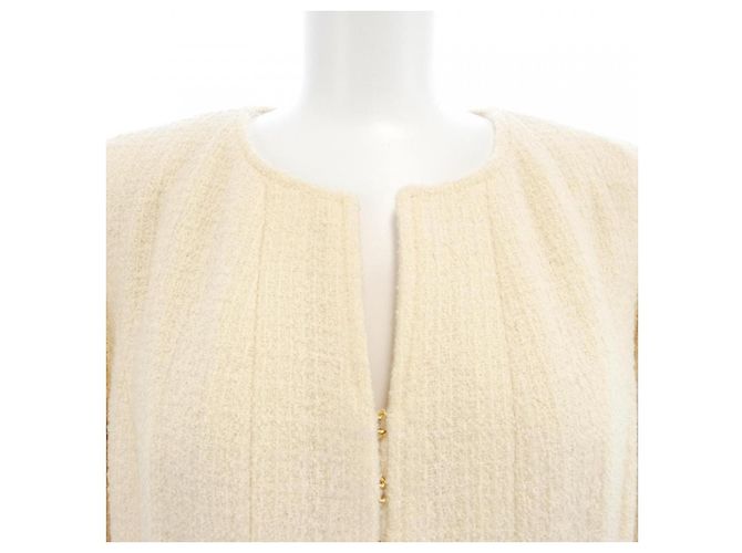 Chaqueta Chanel sin cuello Beige - vista 5
