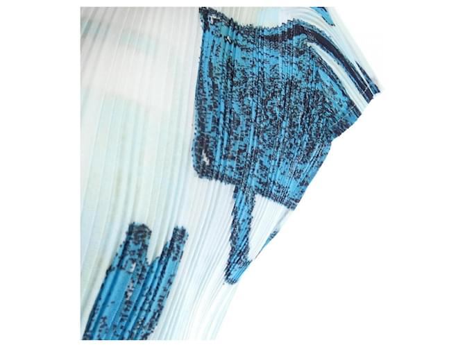 Autre Marque Top PLEATS PLEASE Blanco Azul - vista 5