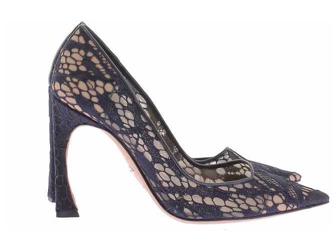 Dior Décolleté in pizzo nero - vista 2