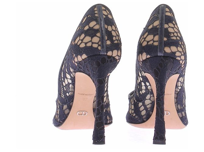 Dior Décolleté in pizzo nero - vista 5