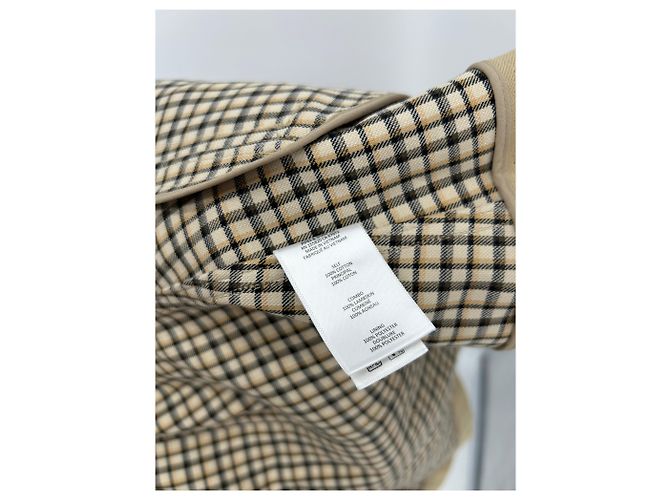 Veronica Beard Beige Jacke mit Lederkragen - Ansicht 6