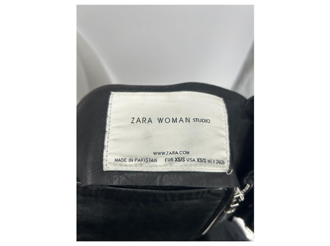 Zara Lederkleid schwarz midi - Ansicht 5