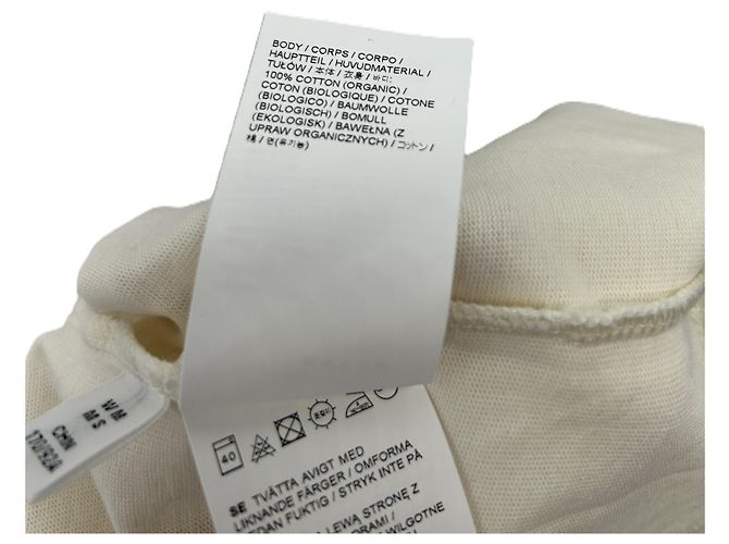 Autre Marque T-shirt ecru de mangas curtas Branco - vista 6